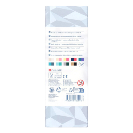 Set 9 Creioane Bicolore Acuarelabile + Pensula SE Xmas25 Alpine Frost, Caran d'Ache [7]