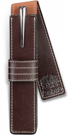 Set Agenda Piele B5 + Pouch Pen Brown, Princ Leather [2]
