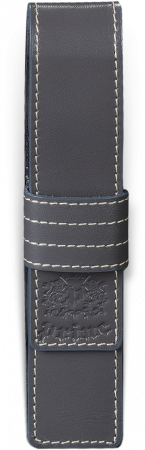Set Agenda Piele B5 + Pouch Pen Grey, Princ Leather  [6]