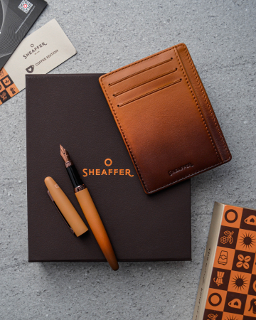 Set Cadou Sheaffer Coffee Edition – Stilou & Portcard din piele [1]