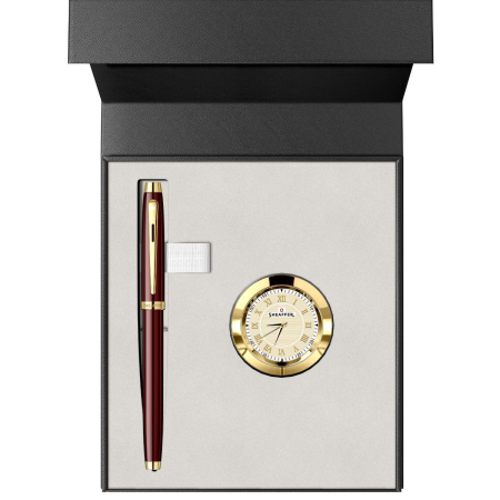 Brand - Set Cadou Sheaffer 100 Glossy Coffee Brown GT Stilou & Ceas