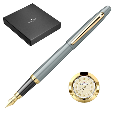 Brand - Set Cadou Stilou VFM Glossy Light Gray GT & Ceas, Sheaffer 