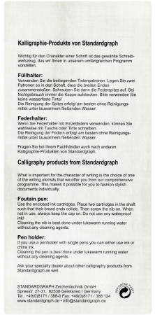 Set Calligraphy Pen Scroll 3.2, Standardgraph [2]