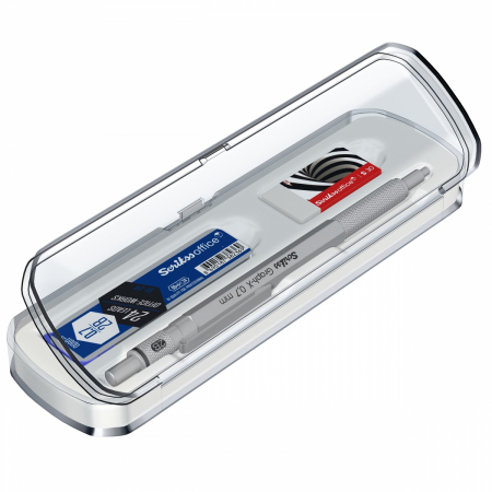 Creioane Mecanice Desen - Set Creion Mecanic 0.7 Graph-X Satin Chrome CT SCRIKSS