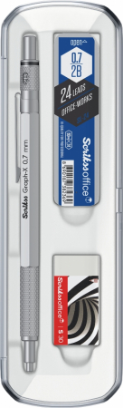 Set Creion Mecanic 0.7 Graph-X Satin Chrome CT SCRIKSS [1]