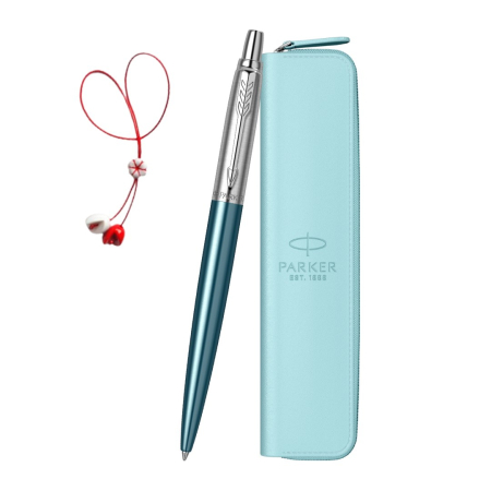 Brand - Set Pix Parker Jotter Royal Waterloo + Etui cu fermoar + Martisor