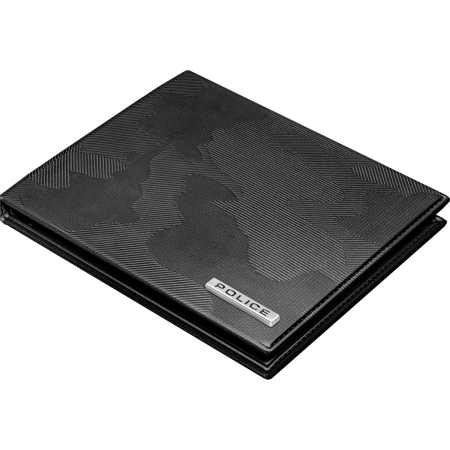 Portofel Barbatesc Piele Police Leather Berryblack RFID Black, Police [5]