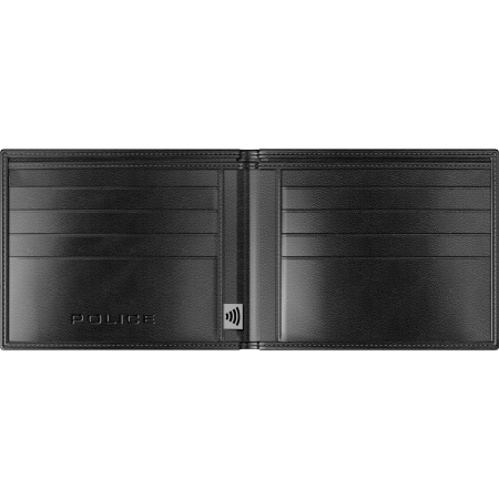 Portofel Barbatesc Piele Police Leather Berryblack RFID Black, Police [2]