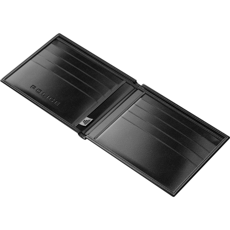 Portofel Barbatesc Piele Police Leather Berryblack RFID Black, Police [3]