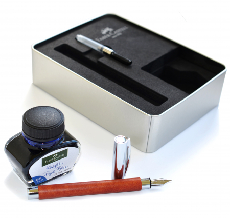 Set Stilou Ambition Pearwood + calimara + convertor Faber-Castell [1]