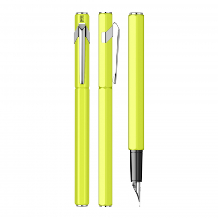 Set Stilou Caran D'Ache 849 Yellow + Notes Velvet A5 Yellow [3]