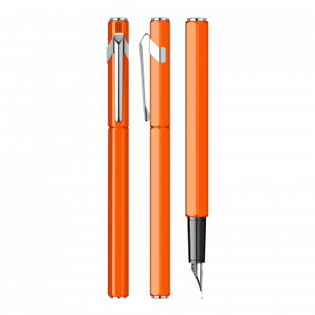 Set Stilou Caran D'Ache 849 Orange + Notes Velvet A5 Orange [2]