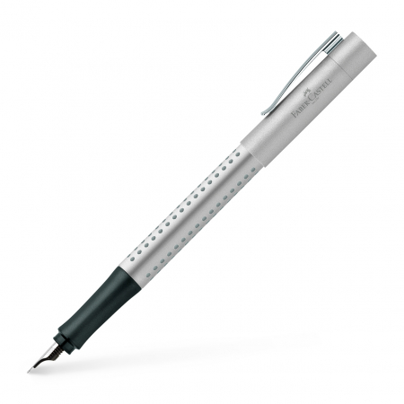 Set Stilou + Cerneala + Convertor GRIP 2011 Silver, Faber-Castell [2]