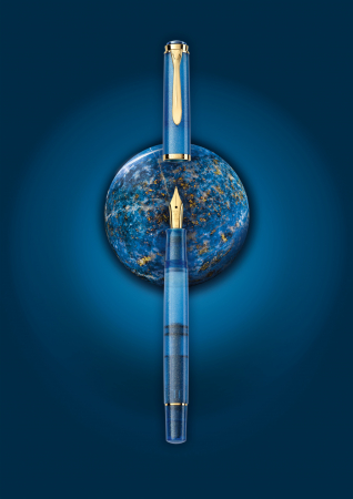 Set Stilou Classic M200 Golden Lapis + Edelstein Ink Golden Lapis 50 ml Gift Set, Pelikan [4]