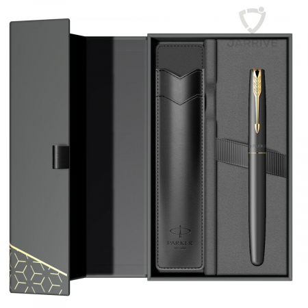 Seturi Parker Frontier - Set Stilou Frontier Matt Black GT in cutie cu etui, Parker