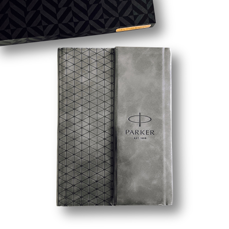 Set Stilou Parker IM Royal Light Blue Grey CT + Agenda Parker [3]