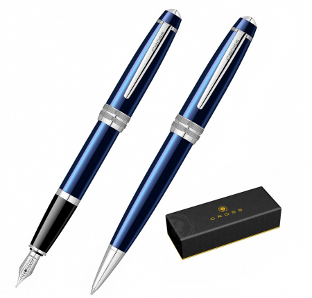 Seturi Cross Bailey - Set Stilou + Pix Cross Bailey Blue Lacquer CT
