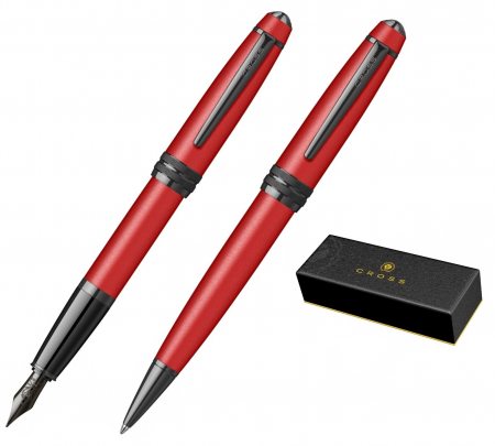 Seturi Cross Bailey - Set Stilou + Pix Cross Bailey Matte Red BT