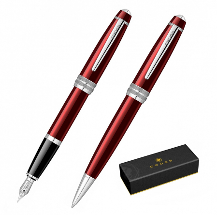 Seturi Cross Bailey - Set Stilou + Pix Cross Bailey Red Lacquer CT