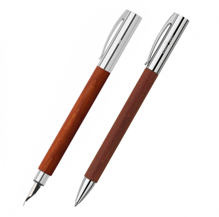 Faber-Castell - Set Stilou + Pix Ambition Pearwood Maro, Faber-Castell