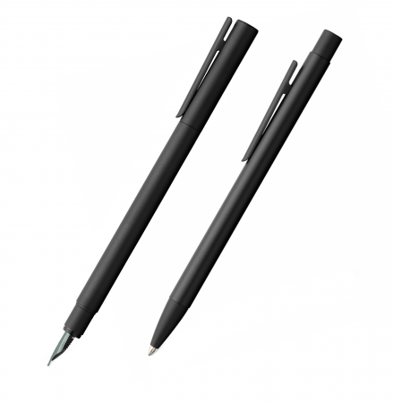 Seturi Neo Slim - Set Stilou + Pix Neo Slim Metal Black Matt Faber-Castell