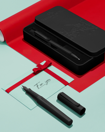 Set Stilou+ Pix Hexo Black, Faber-Castell [4]