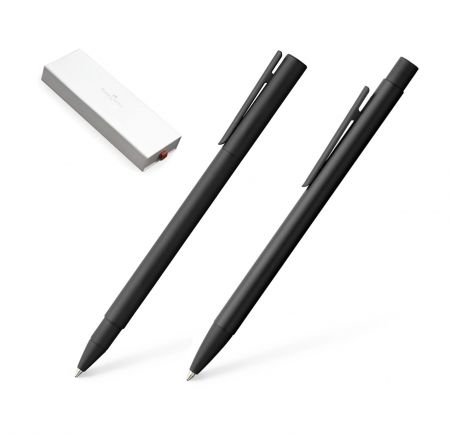 Seturi Neo Slim - Set Roller + Pix Neo Slim Metal Black Matt, Faber-Castell