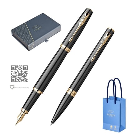 Seturi Parker Meridian - Set Stilou + Pix Parker Meridian Black GT