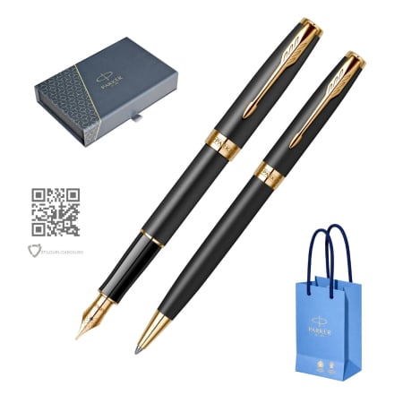 Seturi cadou Parker - Set Stilou + Pix Parker Sonnet Royal Matte Black GT