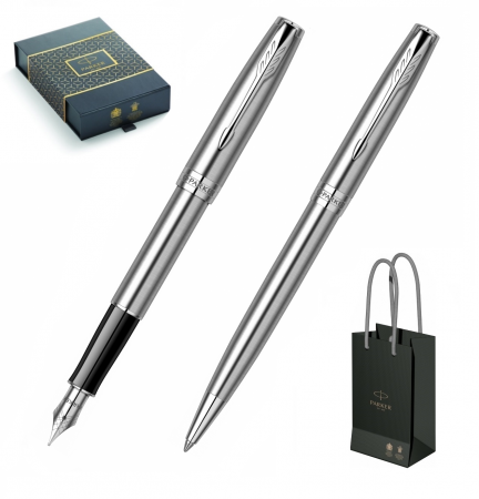 Seturi Parker - Set Stilou + Pix Parker Sonnet Royal Stainless Steel PDT