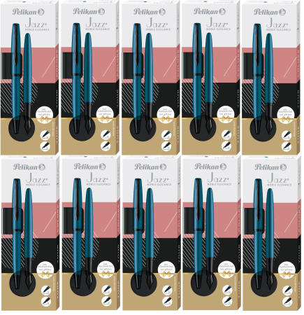 Pelikan - Set Stilou + Pix Pelikan Jazz Noble, Aquamarine
