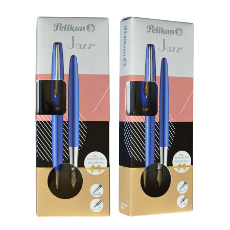 Set Stilou + Pix Pelikan Jazz Noble, Saphire Blue [3]
