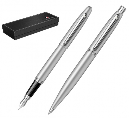 Seturi Sheaffer - Set Stilou + Pix Sheaffer VFM Strobe Silver NT