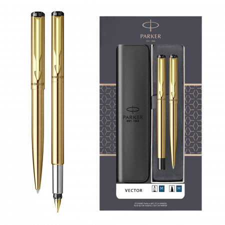 Parker - Set Stilou + Pix Vector Gold 2, Parker