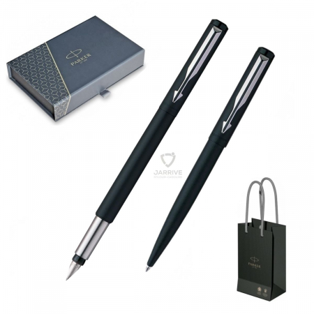 Seturi instrumente de scris - Set Stilou + Pix Vector Black Mat CT, Parker