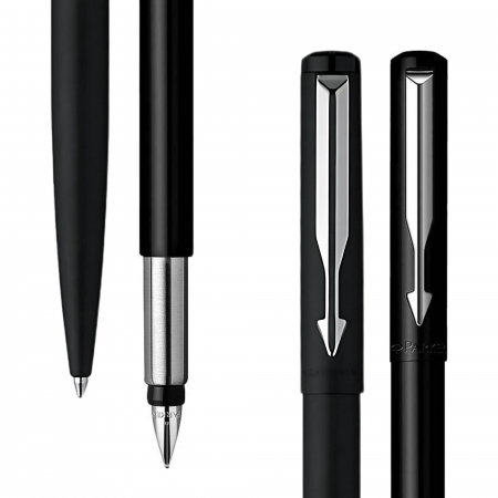 Set Stilou + Pix Vector Matt Black CT, Parker [4]