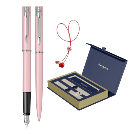 ୨୧ Martisor 2026 ୨୧ - Set Stilou + Pix Waterman Allure Pastel Pink + Cutie cadou dubla + Martisor