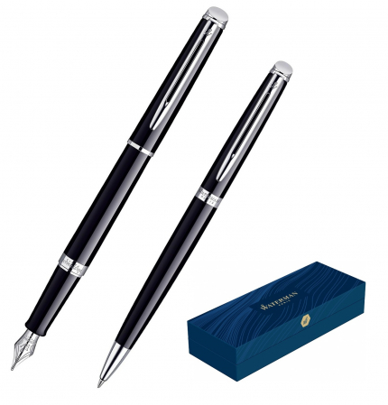 Seturi Waterman - Set Stilou + Pix Waterman Hemisphere Essential Black CT in caseta cadou