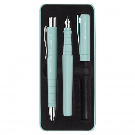 Seturi Poly - Set Stilou + Pix Poly XB Bleu Caraibe Faber-Castell