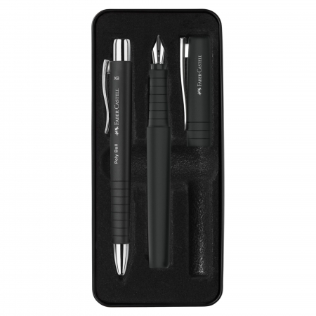 Seturi Poly - Set Stilou + Pix Poly XB Poly Negru Faber-Castell