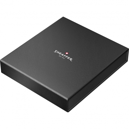 Set Stilou Sheaffer 100 Glossy Black + Cutie cu Suport Card din Piele [5]