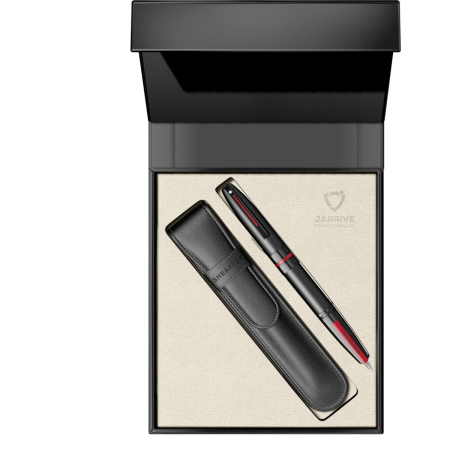 Set Stilou Sheaffer Icon Matte Black BT+ Caseta Cadou cu Etui Piele [1]
