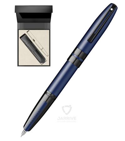 Seturi instrumente de scris - Set Stilou Sheaffer Icon  Metallic Blue BT + Caseta Cadou cu Etui Piele