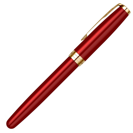 Set Stilou Sonnet Royal 18k Red GT in cutie Parker cu etui Piele, Parker [2]