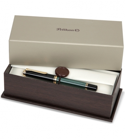 Set Stilou Souveran M800 Black-Green + Calimara Edelstein Topaz 50 ml, Pelikan [2]