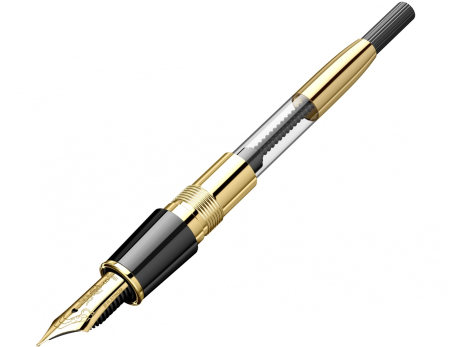 Stilou 18k Nib Izumo Yakumonuri Ginsen Yakumo GT 0.5 M, Platinum [4]