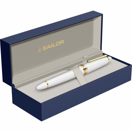 Stilou 1911L White GT Large Size 21K, Sailor [7]
