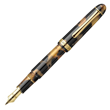 Nou! - Stilou Platinum #3776 Century Celluloid Tortoise 14K, Platinum