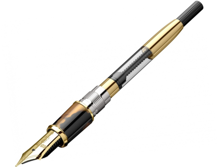 Stilou Platinum #3776 Century Celluloid Tortoise 14K, Platinum [9]
