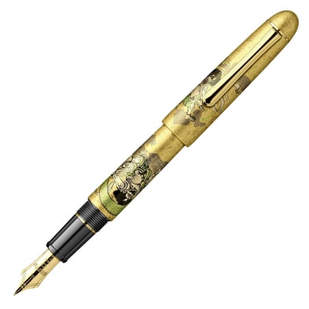 Platinum - Stilou #3776 Century Kanazawa Gold Leaf Fujin Raijin GT, Platinum